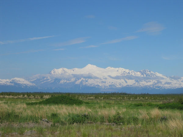 Spurr as seen from Shirleyville airstrip.
