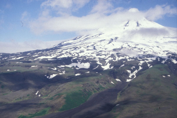 South flank of Shishaldin volcano.