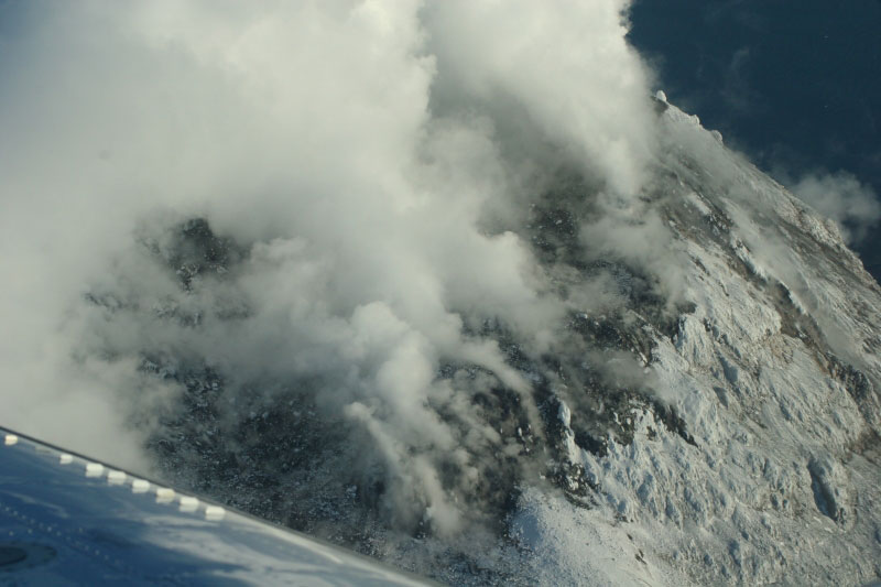 Summmit area of Augustine Volcano on January 24, 2006.  