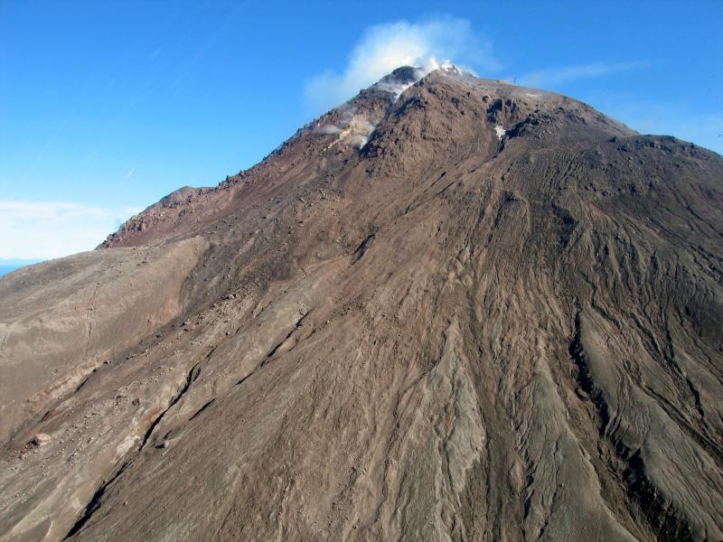 Augustine Volcano's upper NW flank.