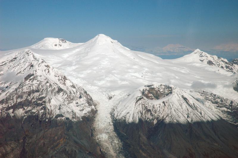 Mount Spurr and Crater Peak as viewed from the south.