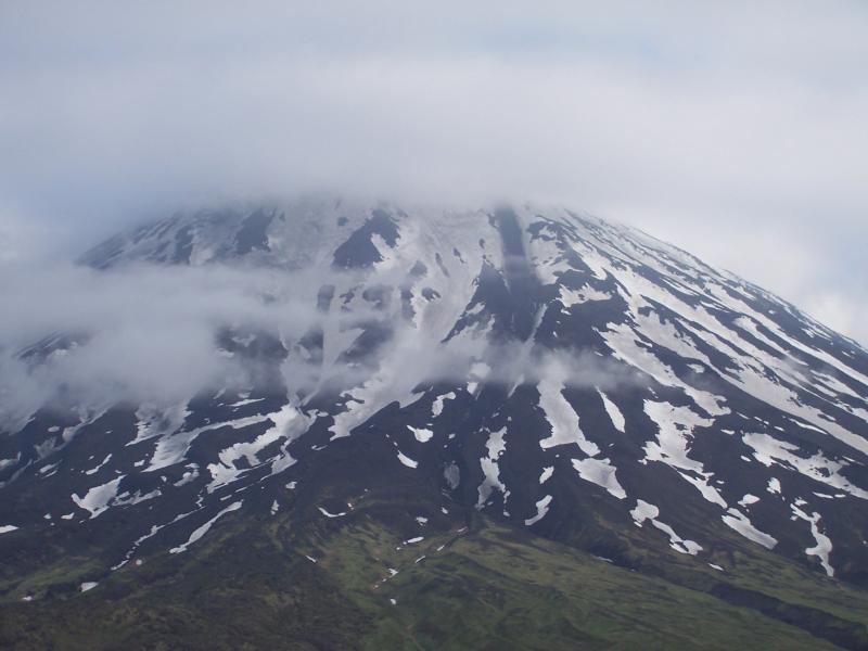 Cleveland Volcano images, likely from the USFWS research vessel Tiglax, taken sometime in June, 2006.  No further details available.  Sent to AVO by Jeff Williams, USFWS Homer in February 2008.