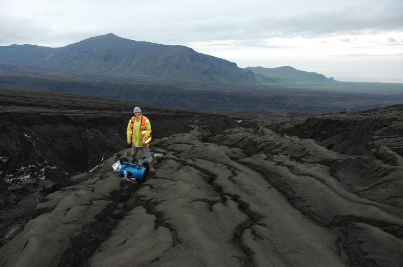 Okmok fieldwork September 2008.