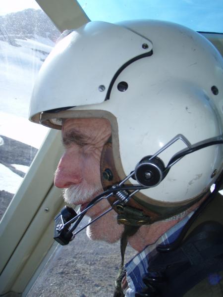 Rick Farish, Maritime Helicopters pilot. Redoubt fieldwork, 1 August, 2008.