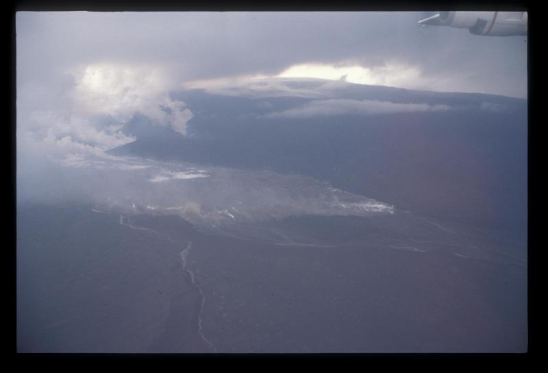 Westdahl eruption 1991. Northeast lava flow. 
