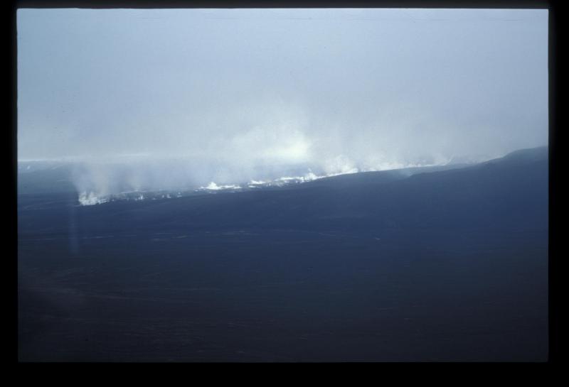 Westdahl eruption 1991. Northeast lava flow.