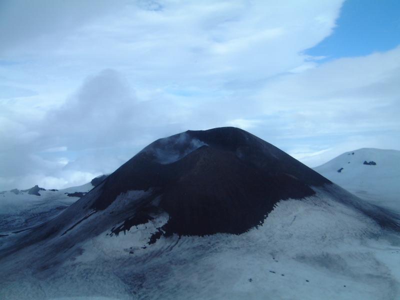 Akutan Island's active cone - photograph courtesy of Jeff Wynn.