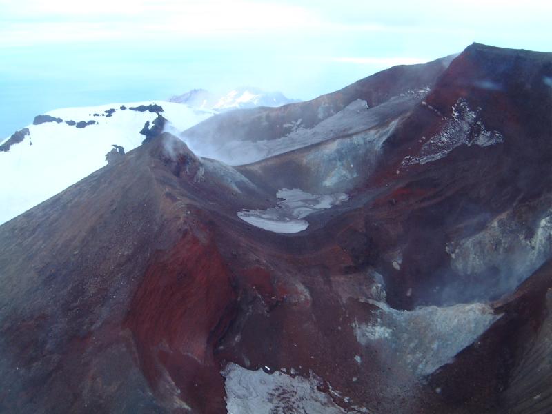 Akutan Island's active cone - photograph courtesy of Jeff Wynn.