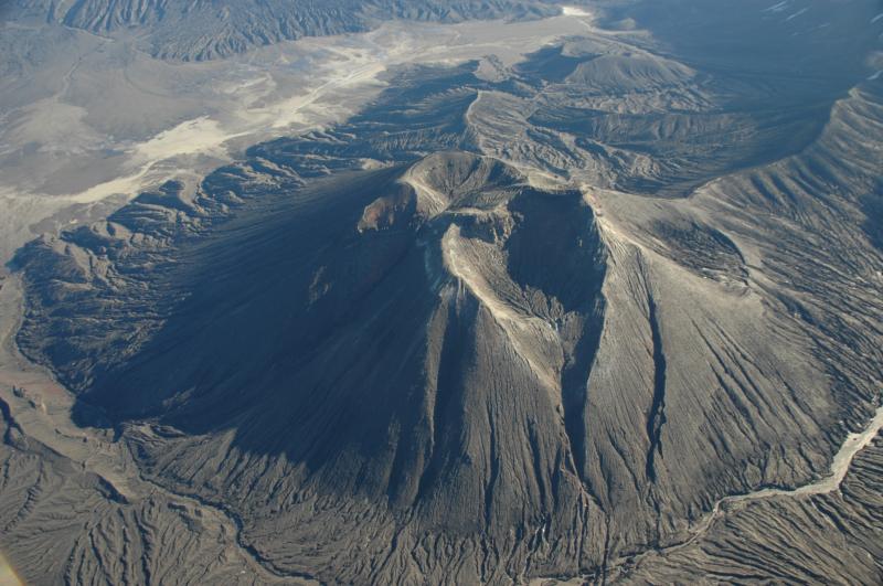 				Oblique aerial photograph of Cone C within Okmok caldera, taken August 14, 2010