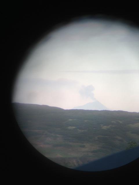 Photograph of Pavlof Volcano taken from Sand Point, AK at 09:00 AKDT (17:00 UTC) on June 26, 2013.