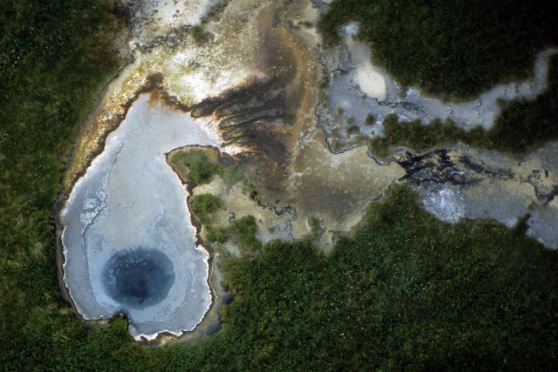 Hydrothermal pool among hot springs on Umnak Island, between Okmok and Rechesnoi.