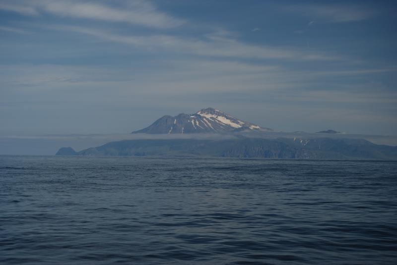 Great Sitkin Volcano as viewed from the West.