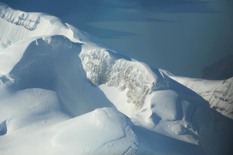 Summit of Mt. Spurr volcano taken during the annual Cook Inlet volcanoes gas-measuring flight.