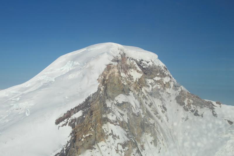 Summit of Mt. Iliamna volcano taken during the annual Cook Inlet volcanoes gas-measuring flight.