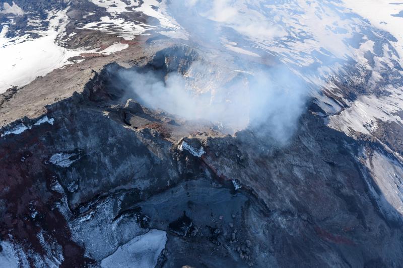 Summit crater of Pavlof Volcano, July 23, 2017.
