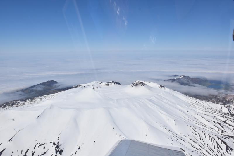 Akutan Volcano, June 11, 2018. Photo courtesy of Vlad Karpayev.