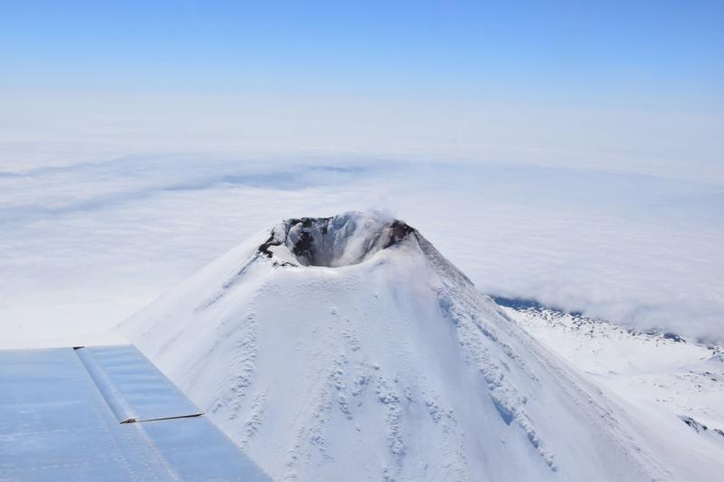 Shishaldin Volcano, June 13, 2018. Photo courtesy of Vlad Karpayev.