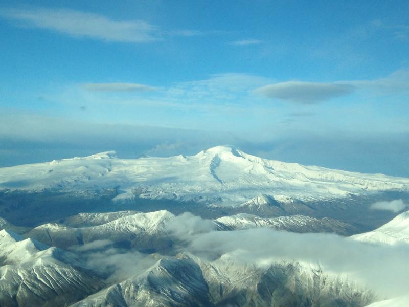 Mt. Veniaminof eruption, November 2018. Photo courtesy of Zachary Finley.