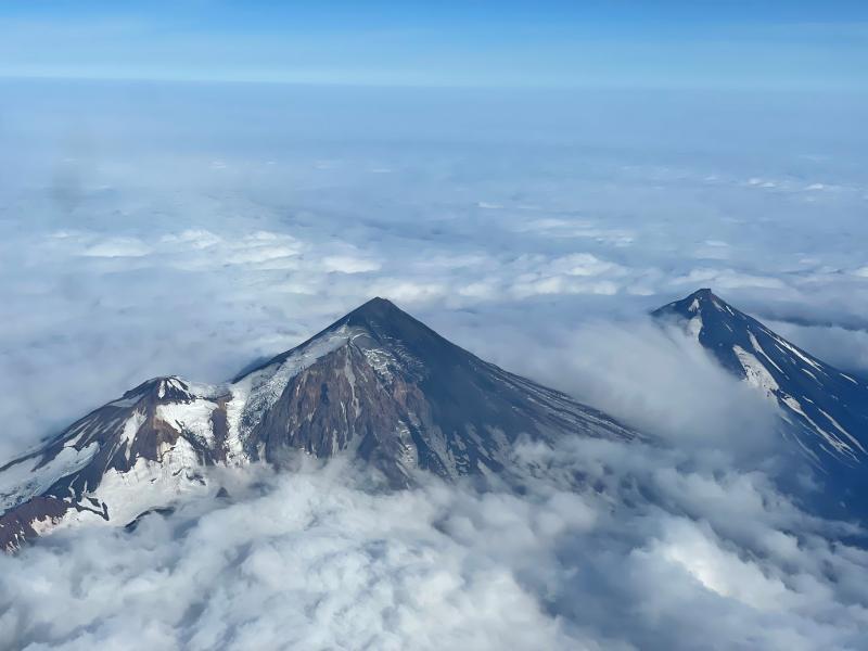 Pavlof Volcano, August 20, 2021. Photo courtesy of Ben David Jacob.