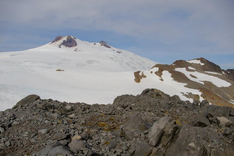 South flank of Mount Douglas during fieldwork in August 2021.