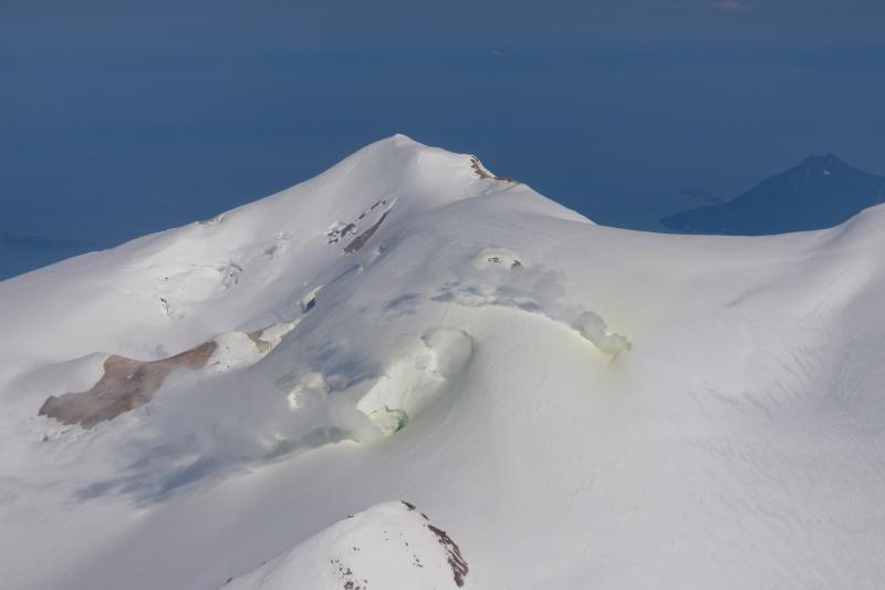 Mount Kukak fumaroles imaged during the June 2024 gas survey. 
