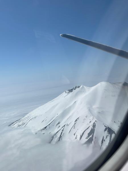 Gareloi volcano, June 11, 2024, courtesy of Karri Sicard.