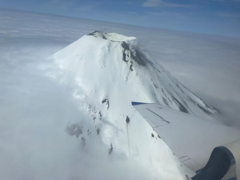 Kanaga Volcano, June 11, 2024, courtesy Karri Sicard.