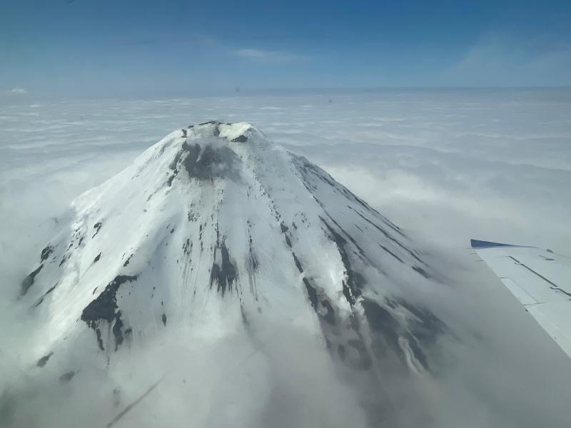 Kanaga Volcano, June 11, 2024, courtesy Karri Sicard.