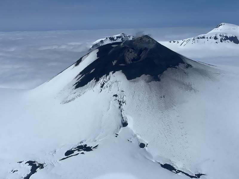 Summit cone A of Veniaminof Volcano. View toward the NW.