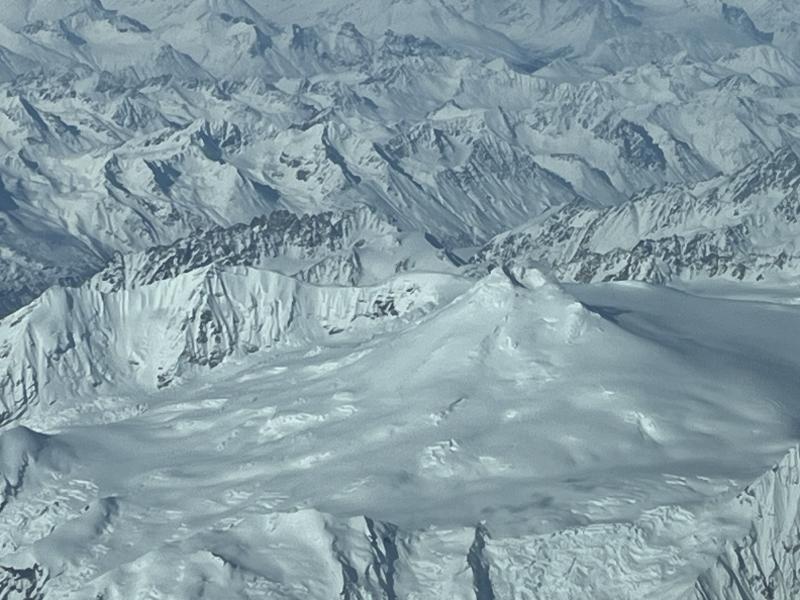 View of Mount Spurr on March 28, 2025. Photo by Jay Owen. 