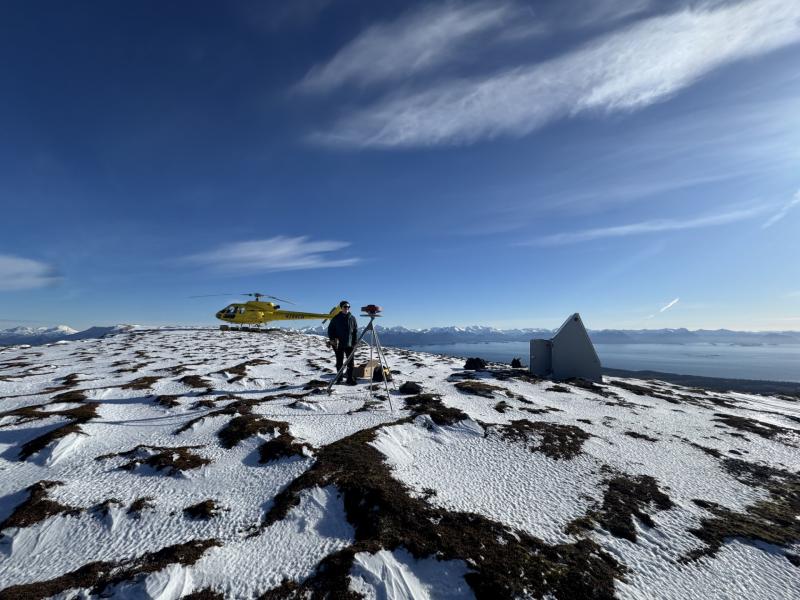 Fieldwork operations at station EDCR, Mount Edgecumbe, February 23, 2026.