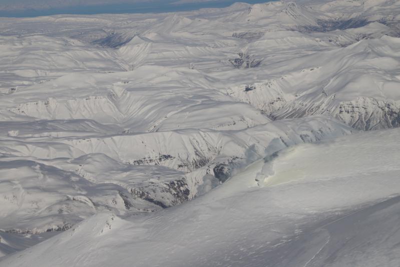 Kukak fumaroles in the foreground.