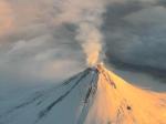 Aerial view of Shishaldin Volcano, November 25, 2023. Photo courtesy of Brian Reedy.